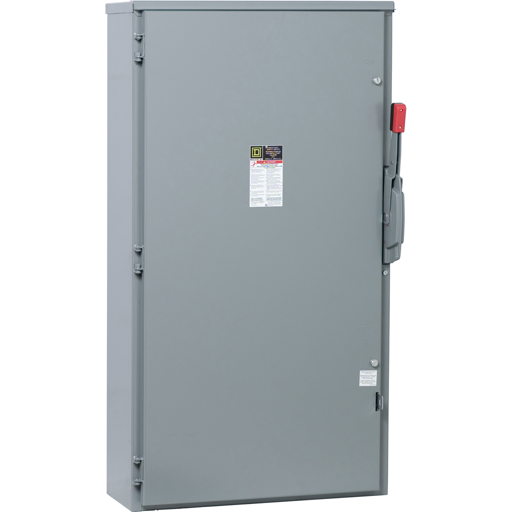 HU266R – Safety switch, heavy duty, non fusible, 600A, 2 pole, 400HP, 600V AC/DC, NEMA 3R