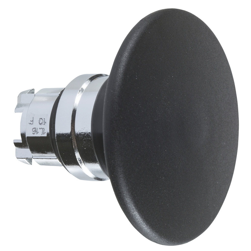 Mayer-DDS-Head for non illuminated push button, Harmony XB4, XB5, black Ø 60 mushroom pushbutton Ø22 mm latching turn release-1
