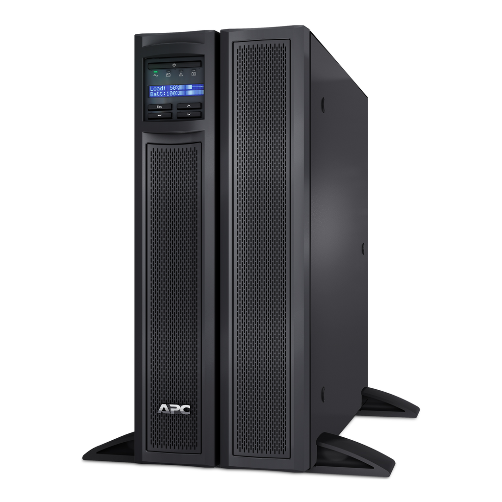 SMX3000LVNC – APC Smart-UPS X, Line Interactive, 3kVA, Rack/tower convertible 4U, 100V-127V, 6x 5-15R 3x 5-20R 1x L5-30R NEMA, NMC, Extended runtime, Short depth