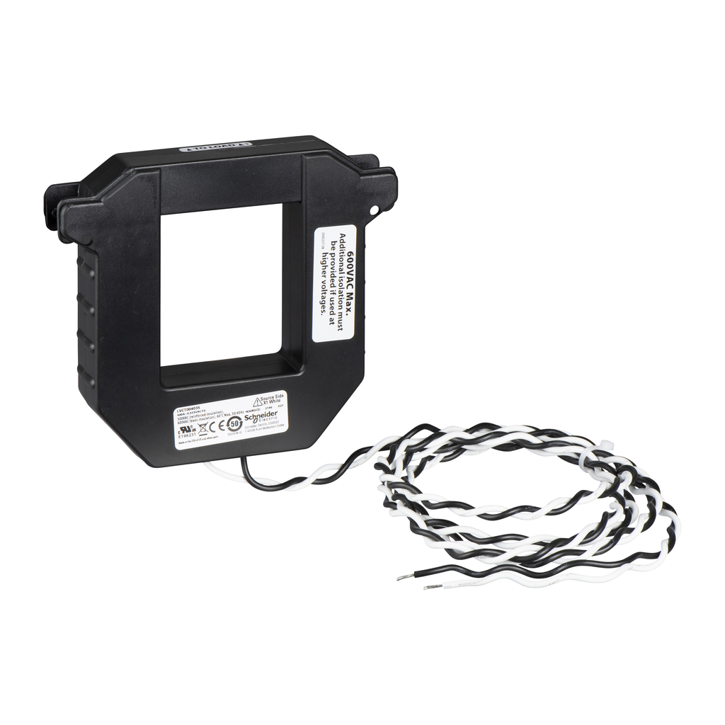 LVCT00403S – LVCT 400A – 0.333 V output – split core CT – 62 mm x 132 mm