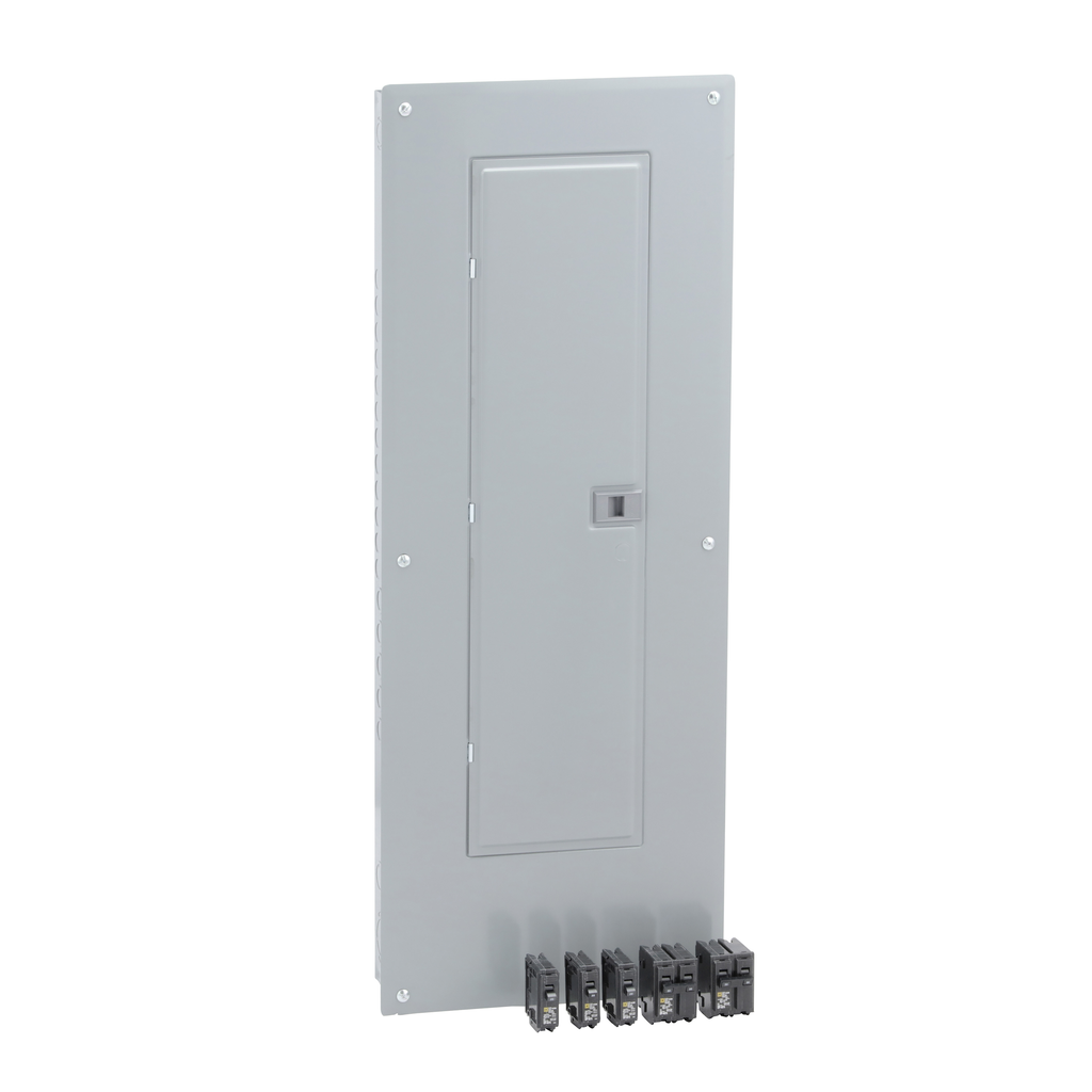 HOM4080M200PCVP – Load center, Homeline, 1 phase, 40 spaces, 80 circuits, 200A convertible main breaker, PoN, NEMA1, value pack