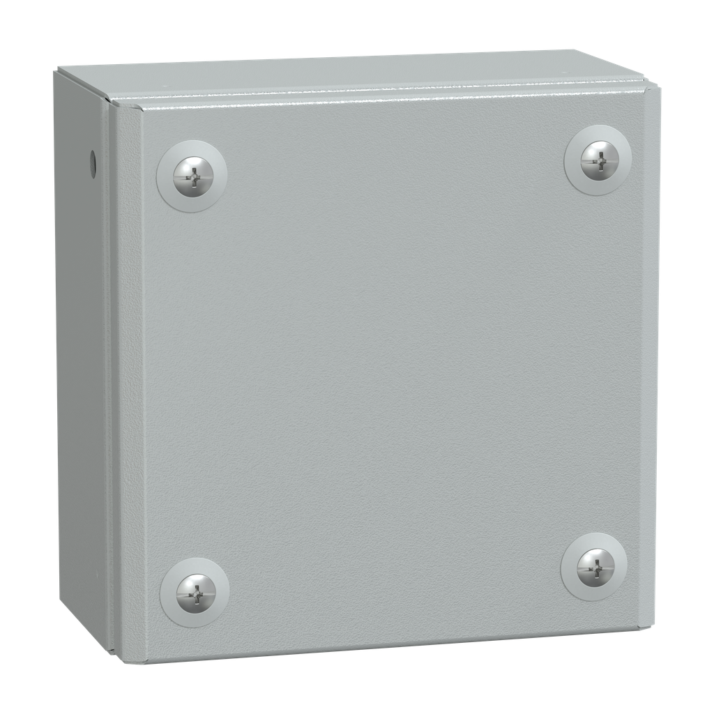 NSYSBM15158 – Metal industrial box plain door H150xW150xD80 IP66 IK10 RAL 7035