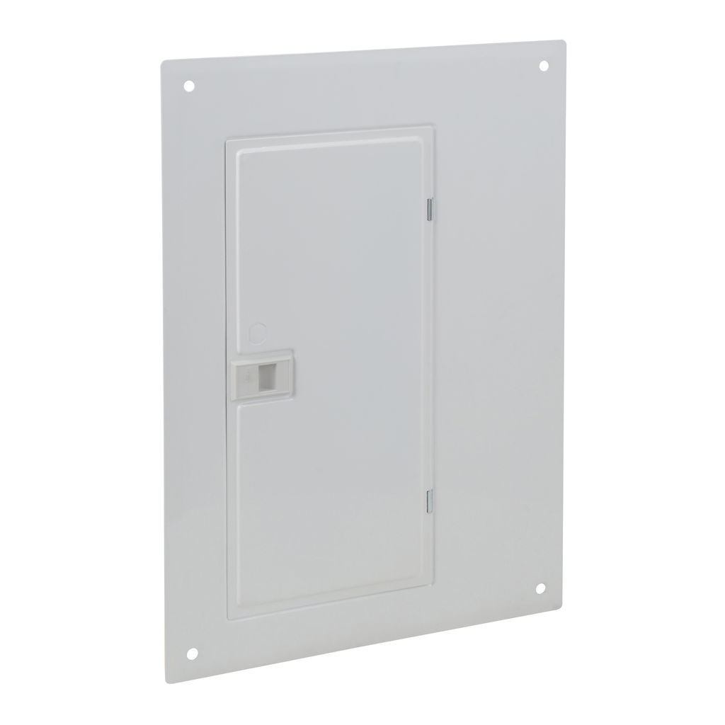 QOC20UFWGW – Replacement cover, QO, for 20 space load center, flush, wide gutter, white