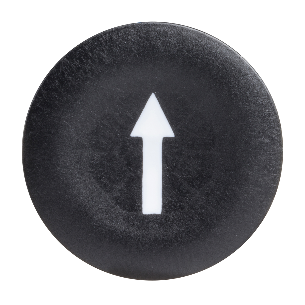 ZBA335 – Push button cap, Harmony XB4, for 22mm push button, plastic, black, marked DOWN ARROW