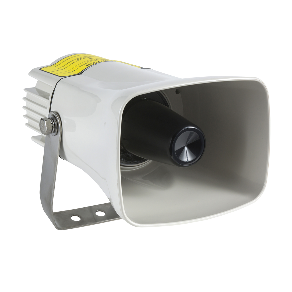 XVS14GMW – Multisound siren, prewired, Harmony XVS, white colour, 0…105 dB, 43 tones, 120V AC