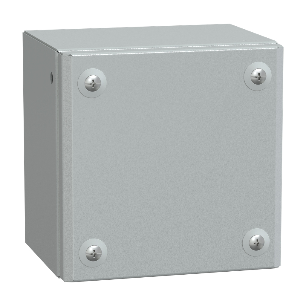 NSYSBM151512 – Metal industrial box plain door H150xW150xD120 IP66 IK10 RAL 7035