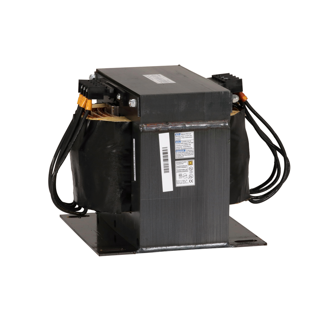 9070T5000D31 – Transformer, Type T, industrial control, 5000VA, 1 phase, 240x480V primary, 120/240V secondary, 115C rise