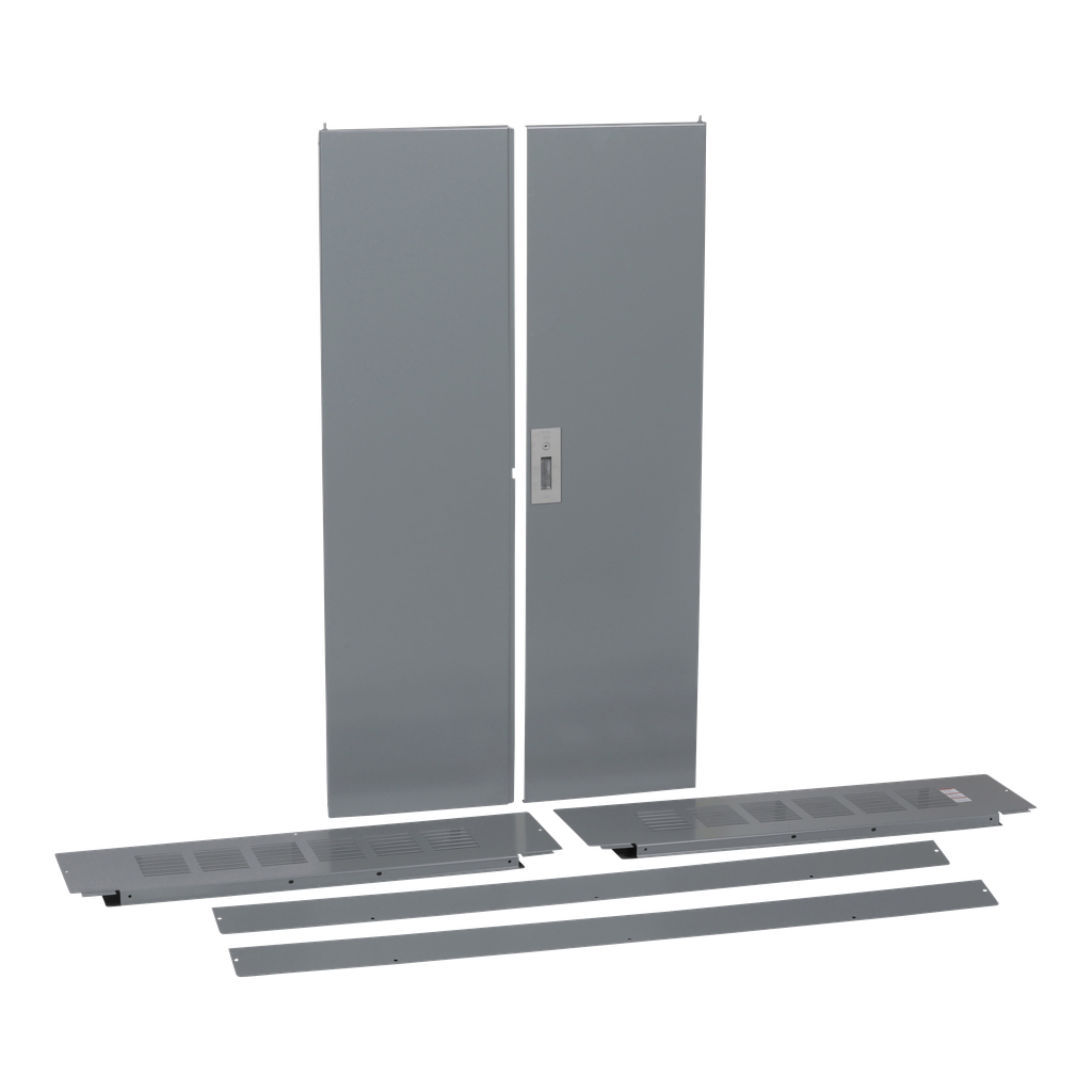 HCW86TSD – Trim front, I-Line Panelboard, HCP, surface mount, 4 pcs, w/door, 42in W x 86in H