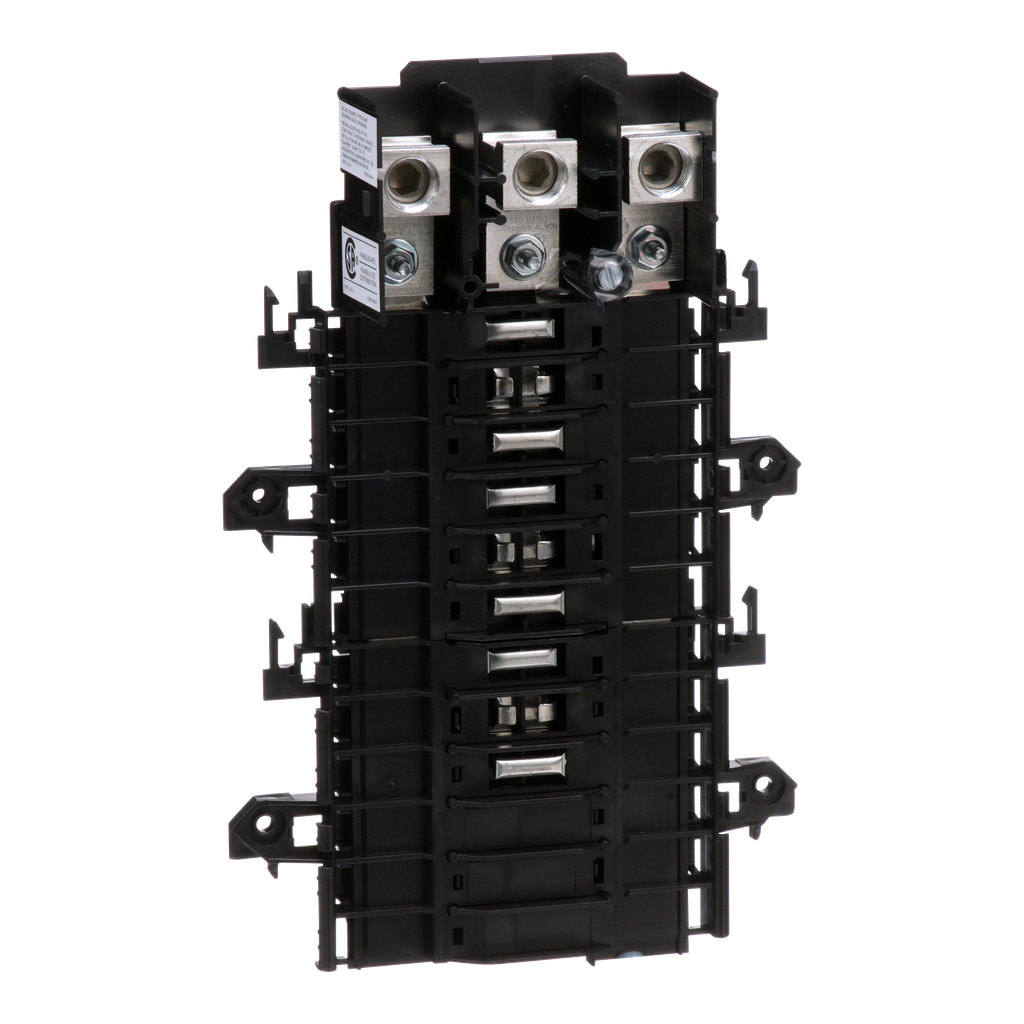 QON318L200 – Load center interior, QO, mounting base, 3 phase, 18 spaces, 200A main lugs, OEM