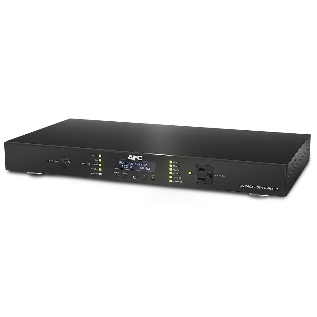G5BLK – APC AV 15 Amp G Type Rack Power Filter, 120V