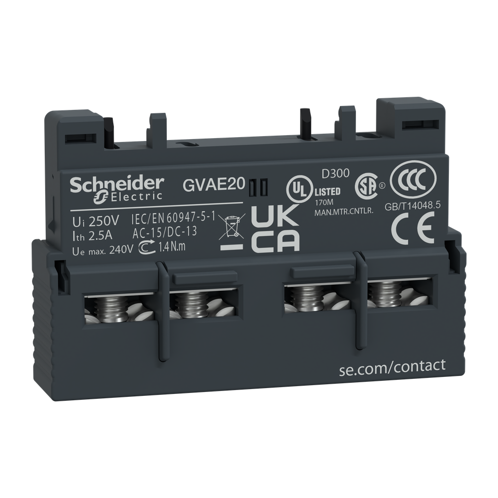 GVAE20 – TeSys Deca – auxiliary contact – 2 NO