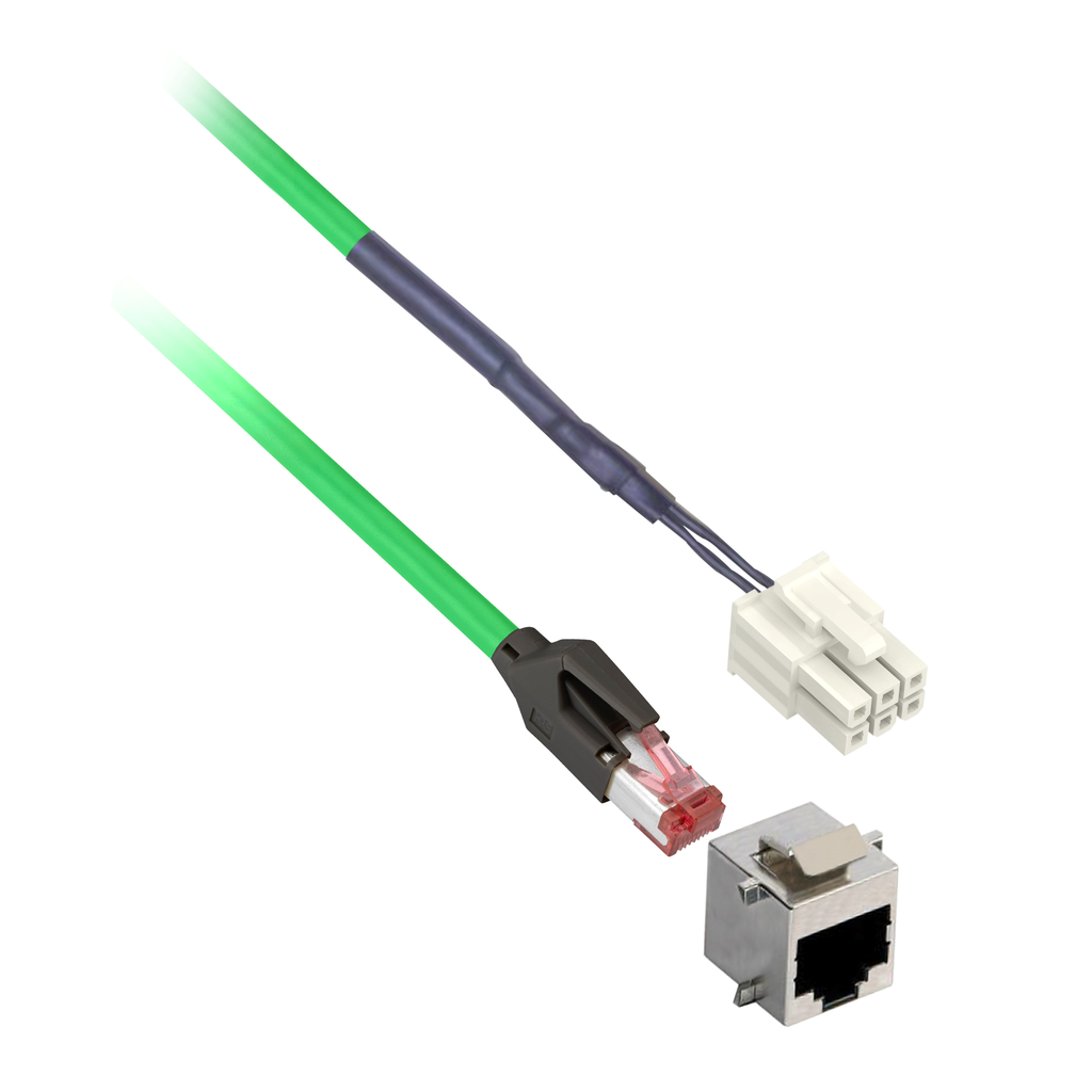 VW3L1T000R30 – commissioning cable, Lexium ILA,ILE,ILS, for connection to pc with adapter