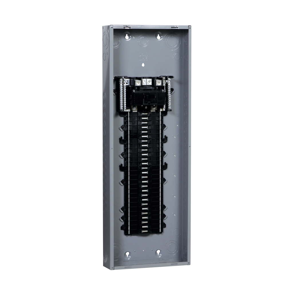 CQO116M100PC – Loadcentre, QO, 1 phase, 16 spaces, 30 circuits, 100A main breaker, PoN, NEMA1, combo cover, CSA