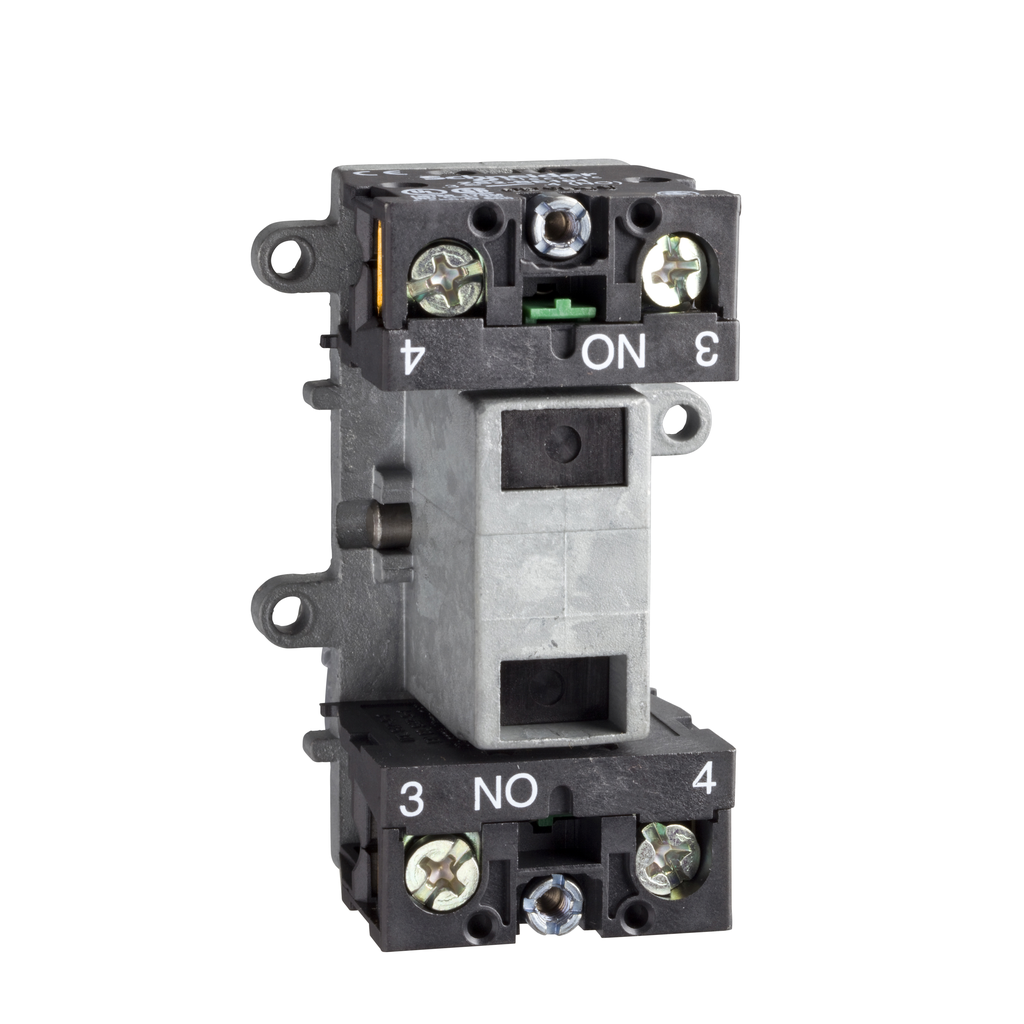 XENG3791 – Contact block, Harmony XAC, double contact, latching, single speed, front mounting, 1NO   1NC