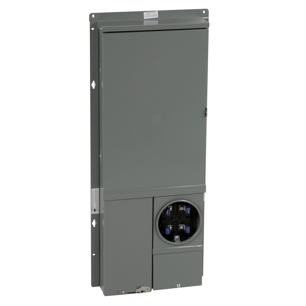 SC2040M125PF – All in one, Homeline, combination service entrance, ringed socket, 125A, semi flush, 20 spaces, 40 circuits, 10kA SSCR, OH, UG, no bypass, solar ready