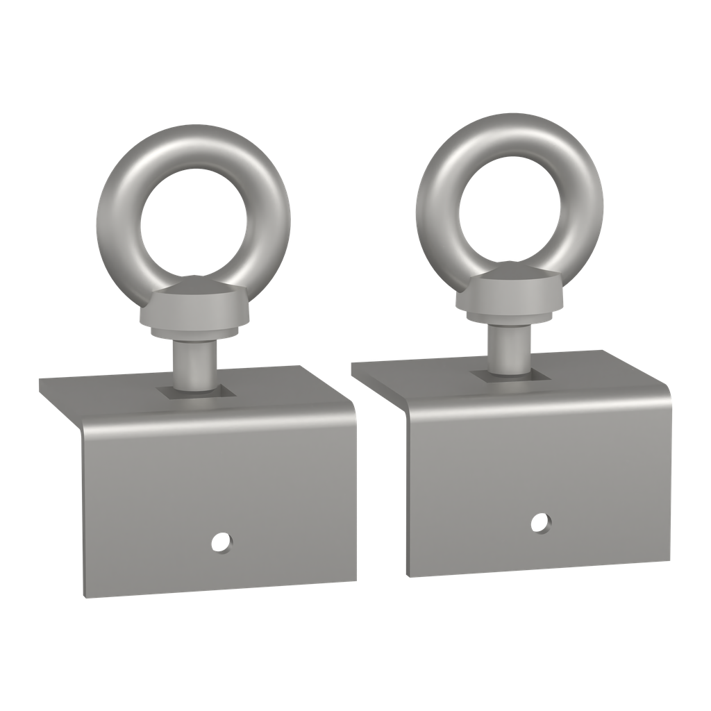 NSYAELYTCRG8 – Set of 2 lifting eyes M8. Maximum load: 200kg