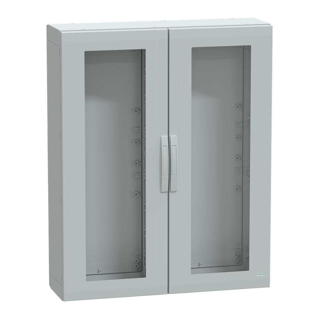 NSYPLA12103TG – Floor standing polyester enclosure, Thalassa PLA, glazed door, completely sealed, 1250x1000x320mm, IP65, IK08