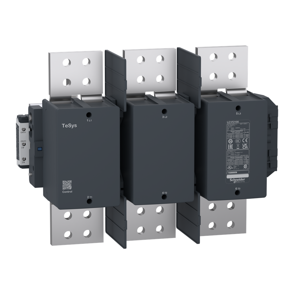 LC1F2100P7 – contactor, TeSys F, 3P(3NO), AC-1,