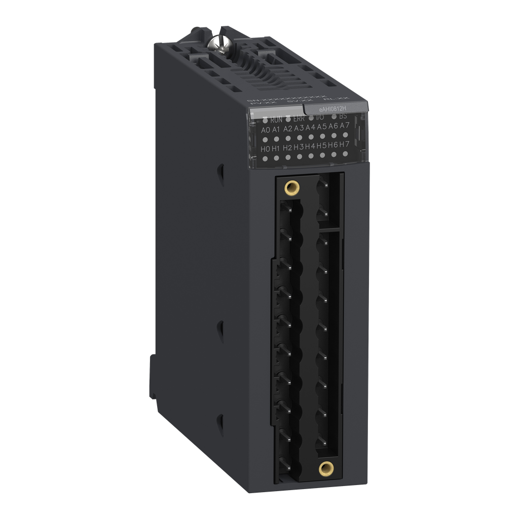 BMEAHI0812H – analog isolated high level input module, Modicon X80, 8 HART inputs, 4 to 20mA, for severe environments