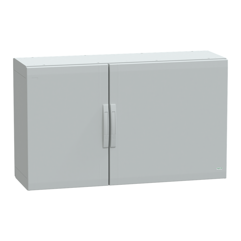 NSYPLA7124G – Floor standing polyester enclosure, Thalassa PLA, plain door, completely sealed, 750x1250x420mm, IP65, IK10