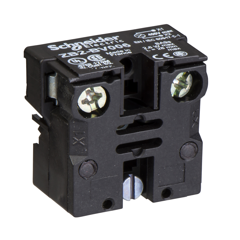 ZB2BV006 – Neon/incandescent bulb, Harmony XB2, multi-button control station,  for 22mm push button, front mounting, bulb not included