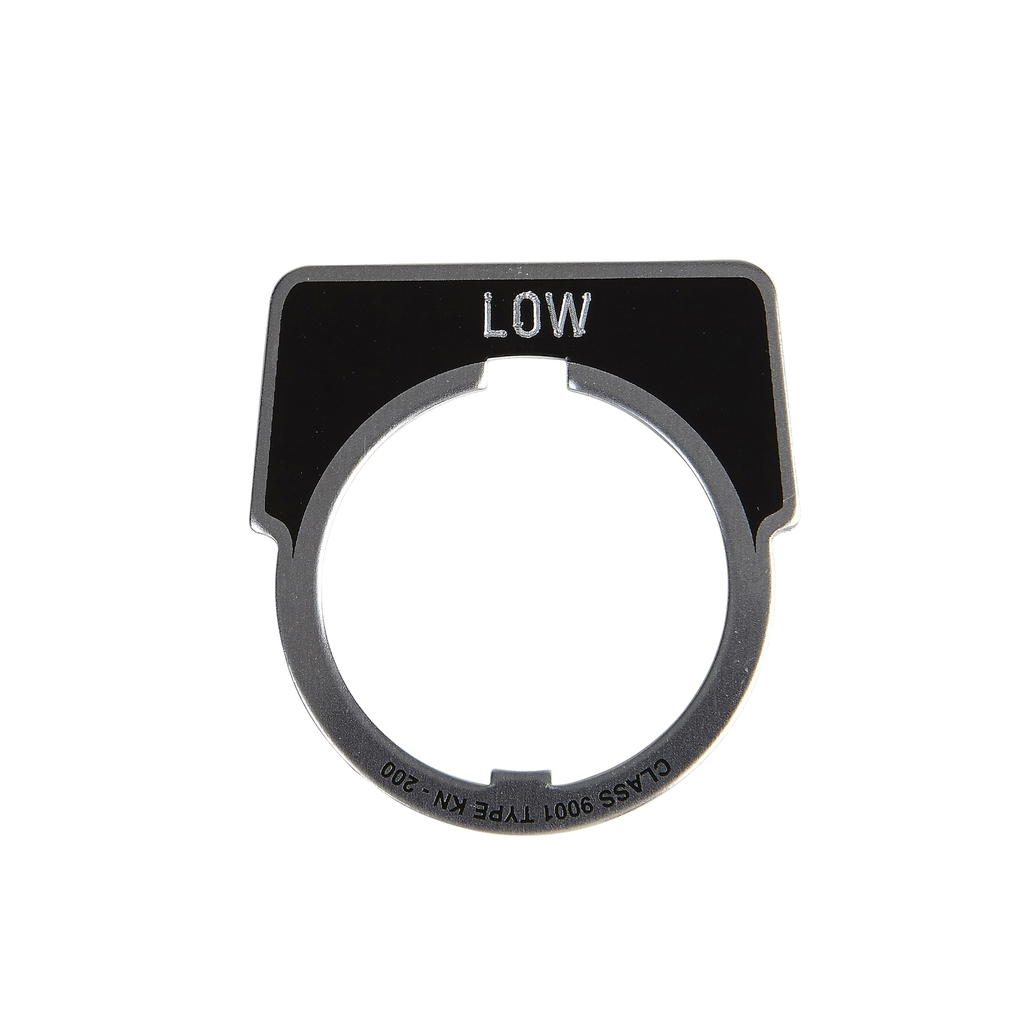 Mayer-DDS-Legend, Harmony 9001K, Harmony 9001SK, 30mm, aluminium, black with silver letters, 40x43mm, marking LOW-1
