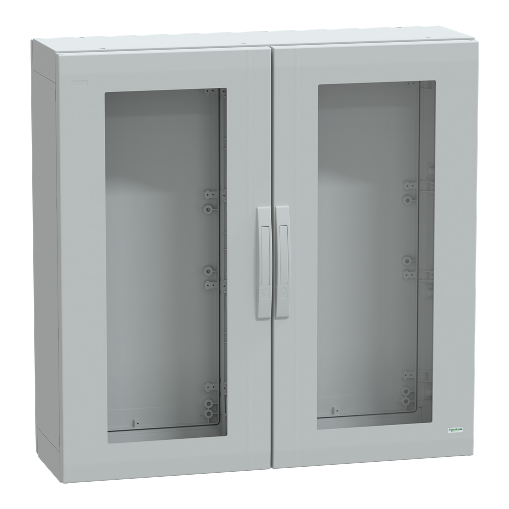 NSYPLA10103TG – Floor standing polyester enclosure, Thalassa PLA, glazed door, completely sealed, 1000x1000x320mm, IP65, IK08