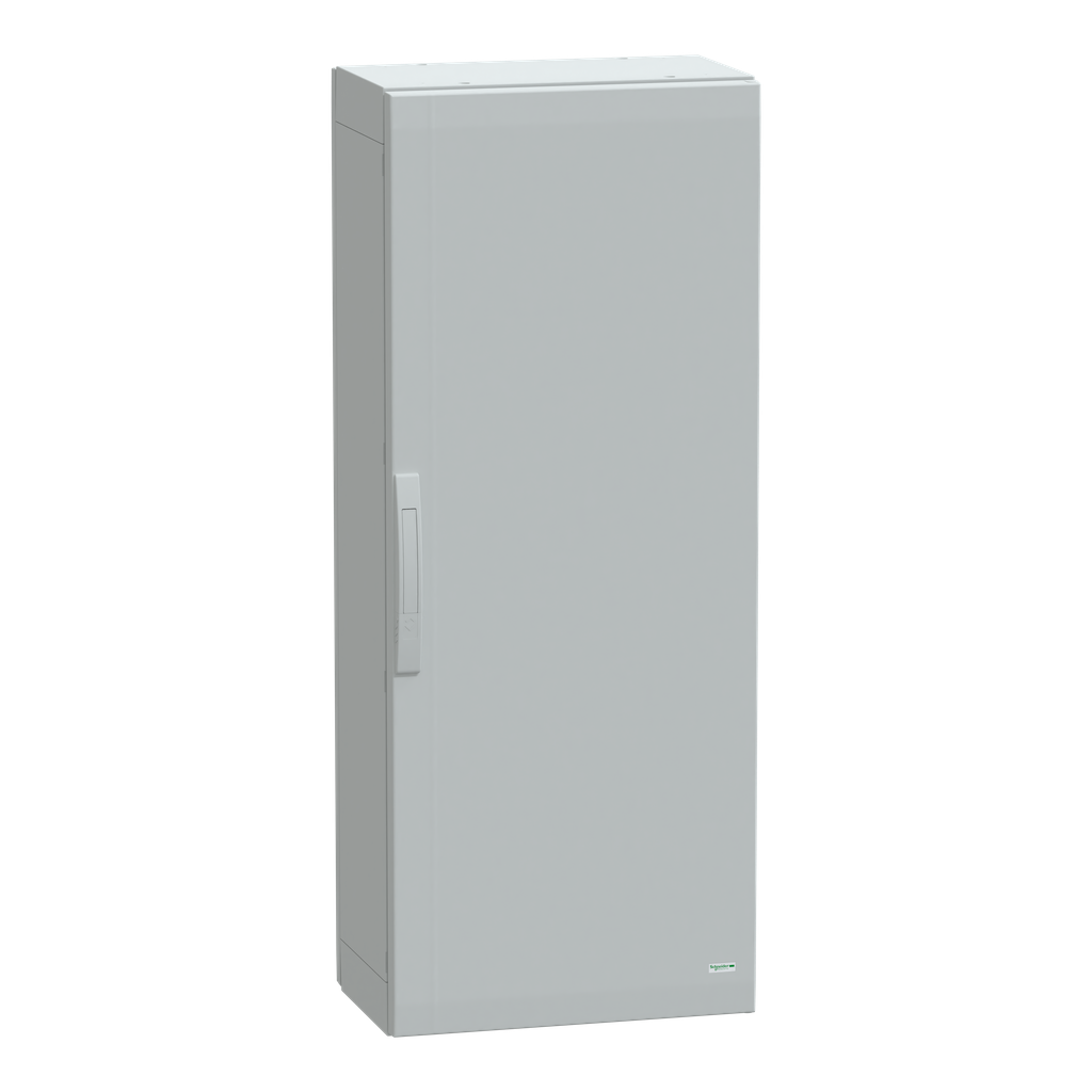 NSYPLA1253G – Floor standing polyester enclosure, Thalassa PLA, plain door, completely sealed, 1250x500x320mm, IP65, IK10
