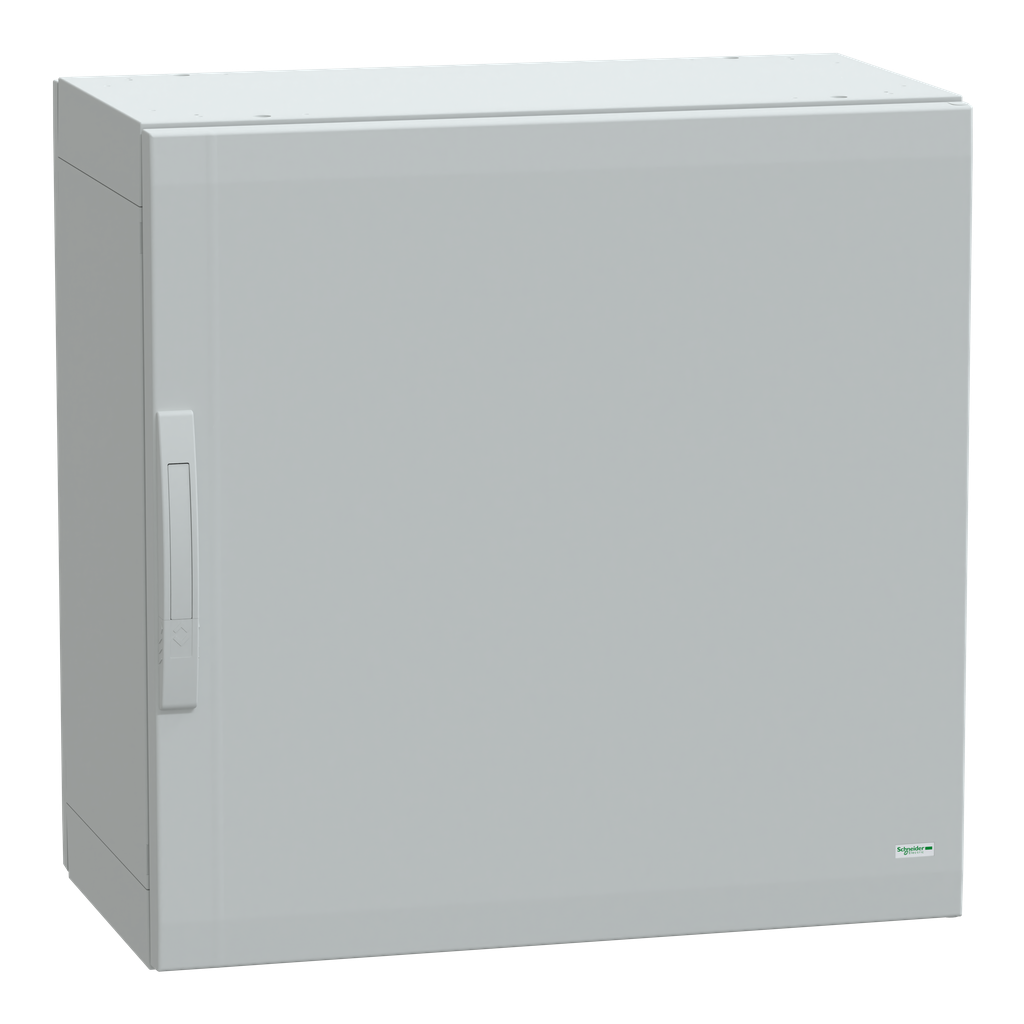 NSYPLA774G – Floor standing polyester enclosure, Thalassa PLA, plain door, completely sealed, 750x750x420mm, IP65, IK10
