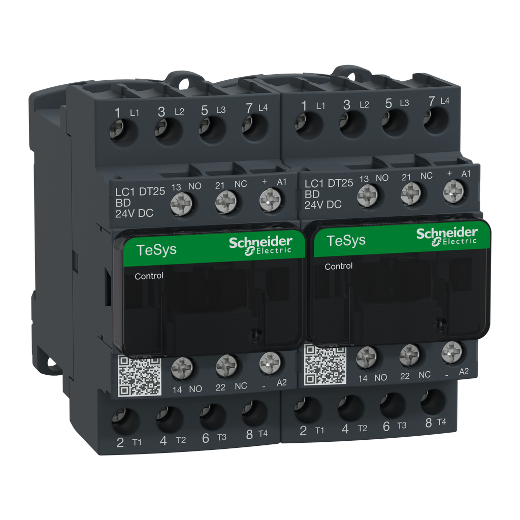 LC2DT25BD – TeSys Deca changeover contactor – 4P(4 NO) – AC-1 –