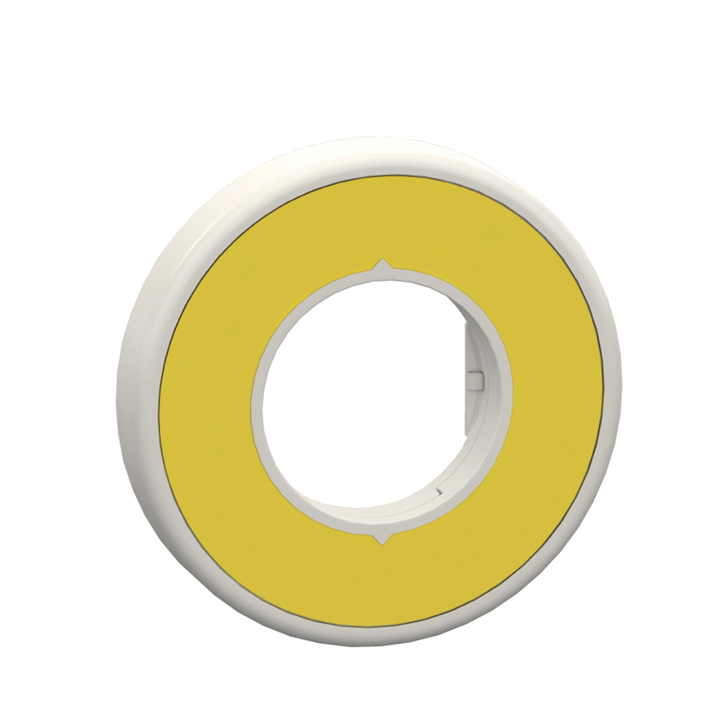 ZBY9W2M101 – ILLUMINATED LEGEND RING 230V 1 COLOR RED FIXED LED UNMARKED YELLOW LABEL