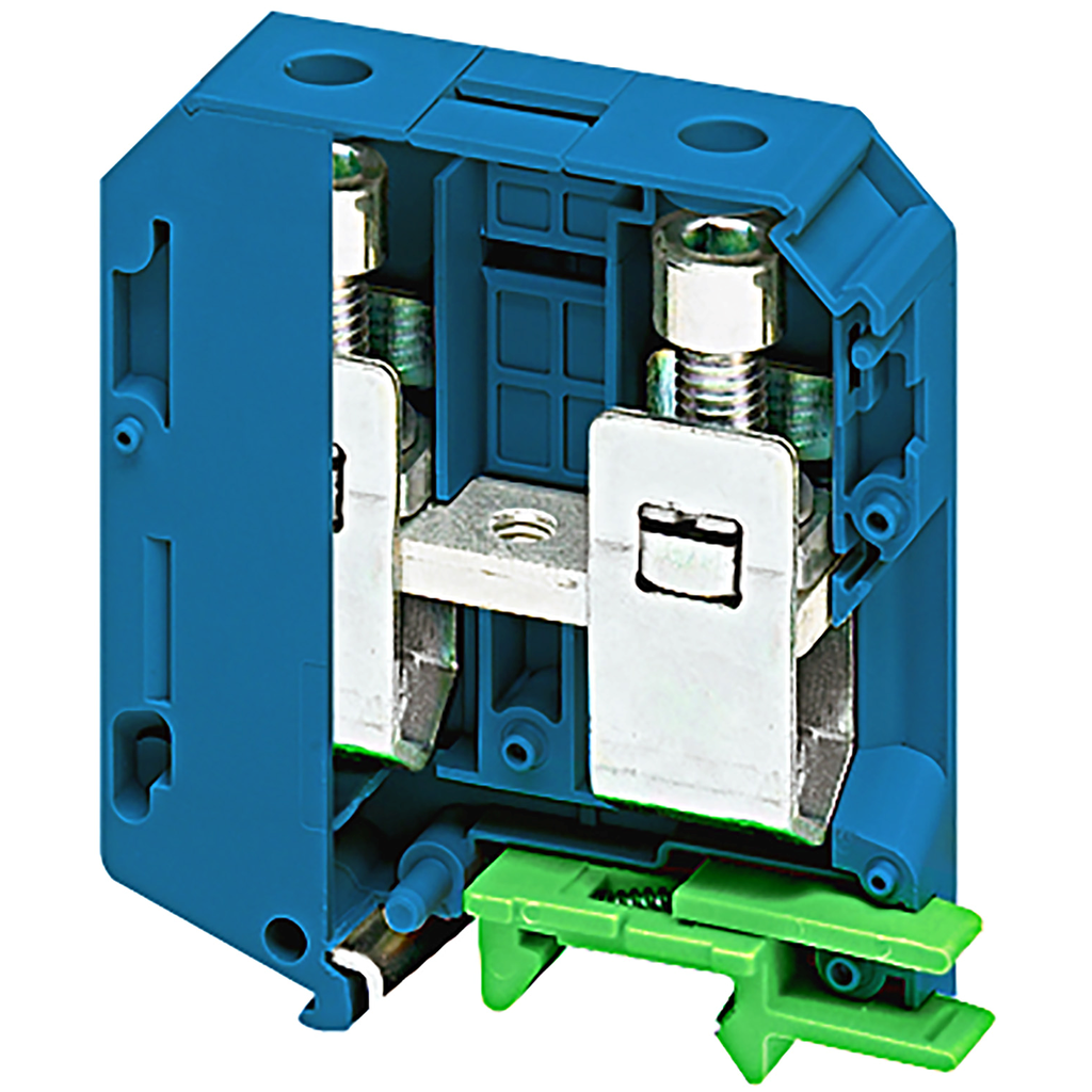 NSYTRV702BL – Terminal block, Linergy TR, blue, 70mm2, passthrough, 2 points, set of 10
