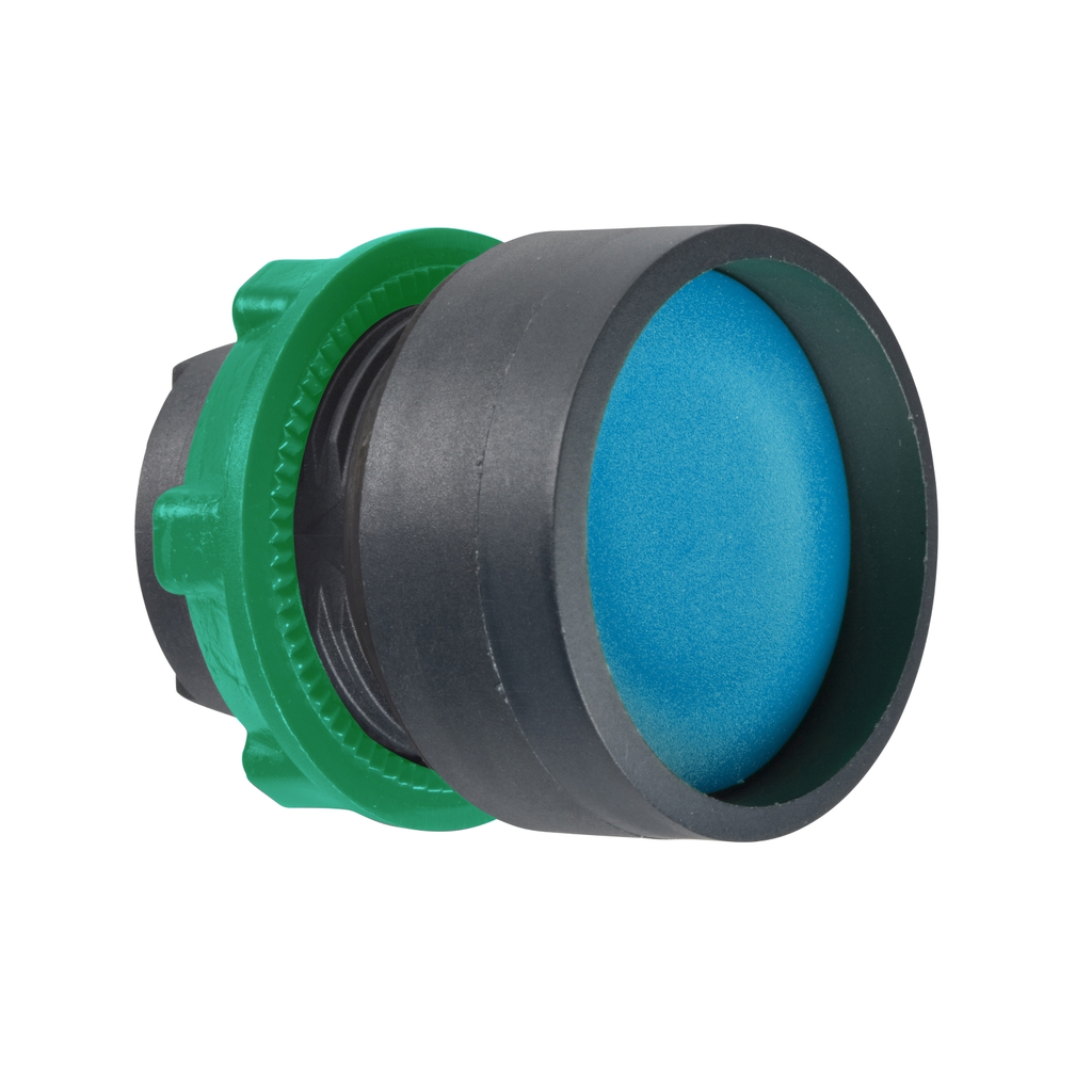 Mayer-DDS-Head for non illuminated push button, Harmony XB5, XB4, blue recessed pushbutton 22mm spring return unmarked-1