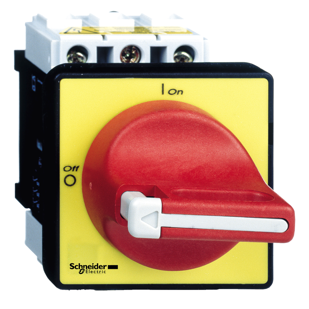 VCF02 – Switch disconnector,TeSys Control,for ON/emergency stop,12A(V02),4 screws fixing,for mounting on door