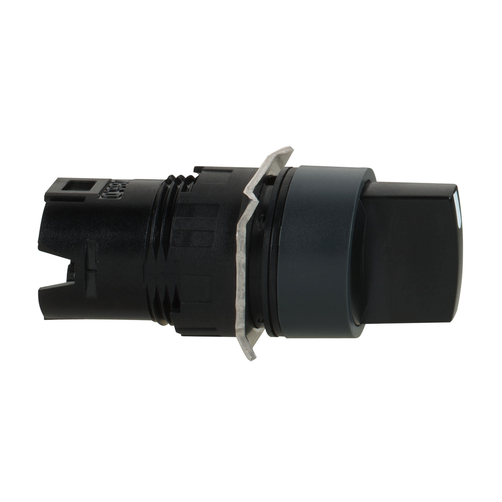 Mayer-DDS-16mm push button, Harmony XB6, selector switch, nonilluminated, black  3 position maintained, 2NO contacts-1