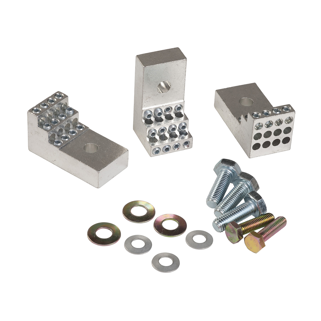 GS1AW406 – Lug Kit, TeSys GS, 400A, set of 6, for Disconnect Switch distribution