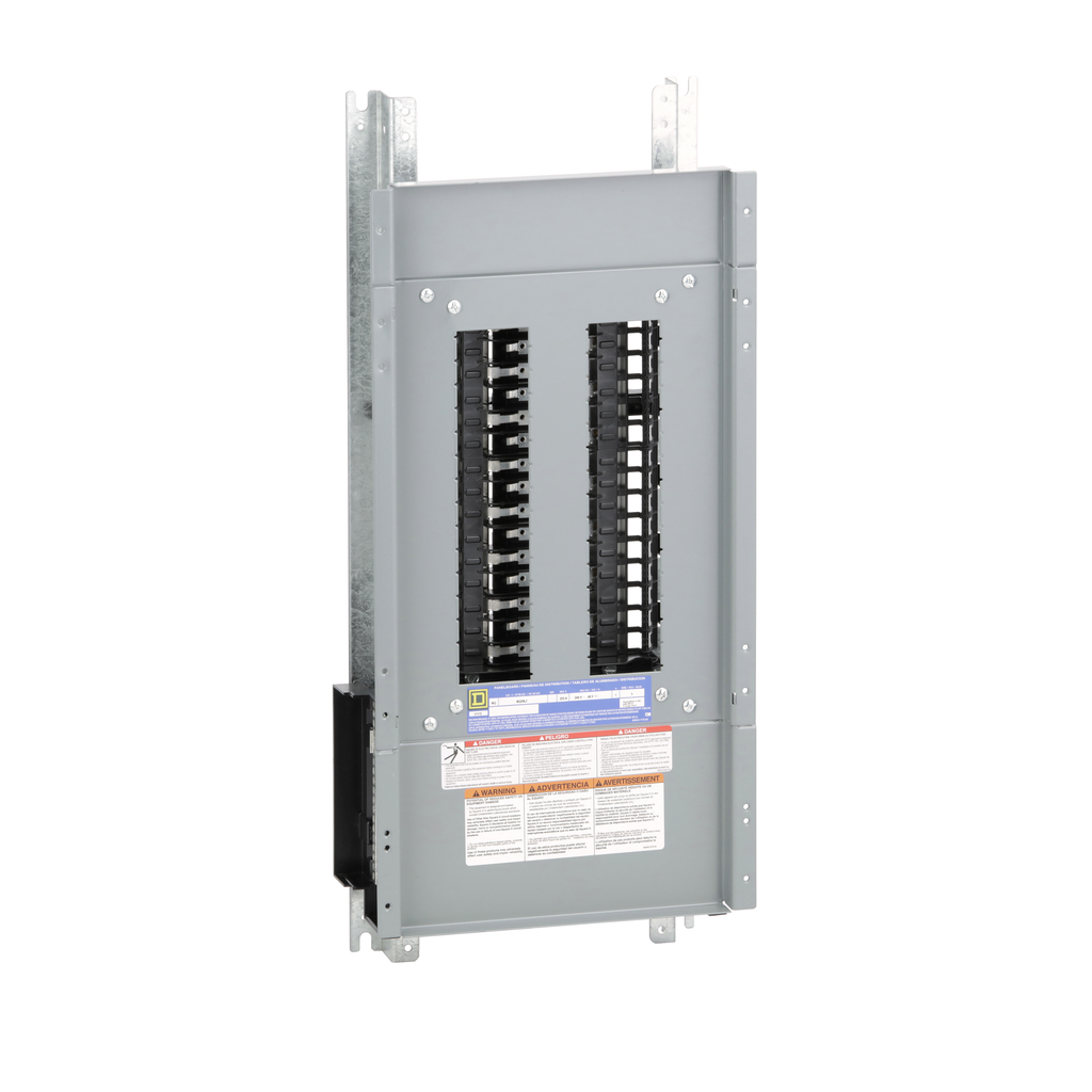 NQ30L2 – Panelboard interior, NQ, main lugs, 225A, Al bus, 30 pole spaces, 1 phase, 3 wire, 240VAC, 48VDC