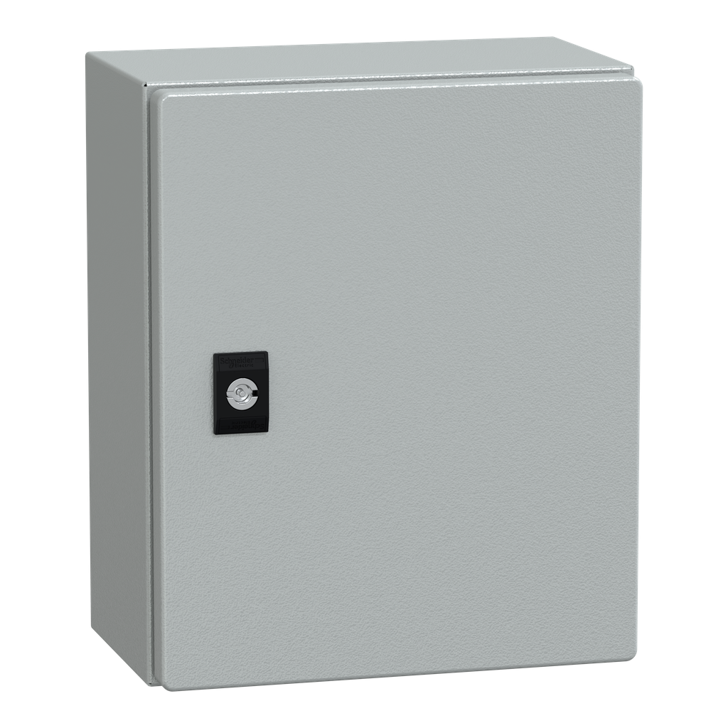 NSYCRN325150P – PanelSeT CRN plain door with mount.plate. H300xW250xD150 IP66 IK10 RAL7035..