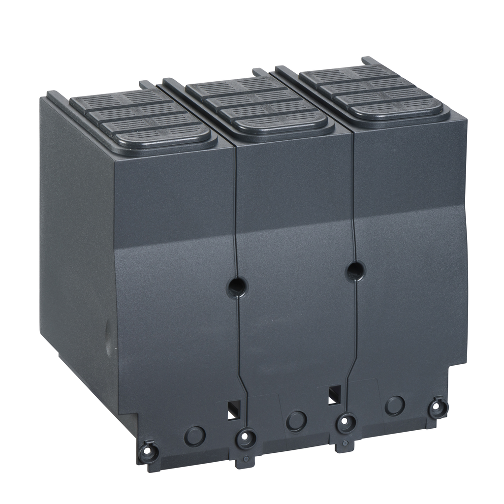 LV432595 – Long terminal shield for spreaders, ComPacT NSX400/630, pitch 52.5mm, IP40, 3 poles