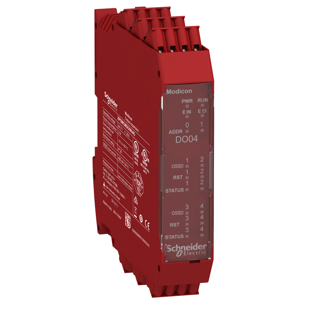 XPSMCMDO0004G – 4 Digital output pairs expansion modules with spring term