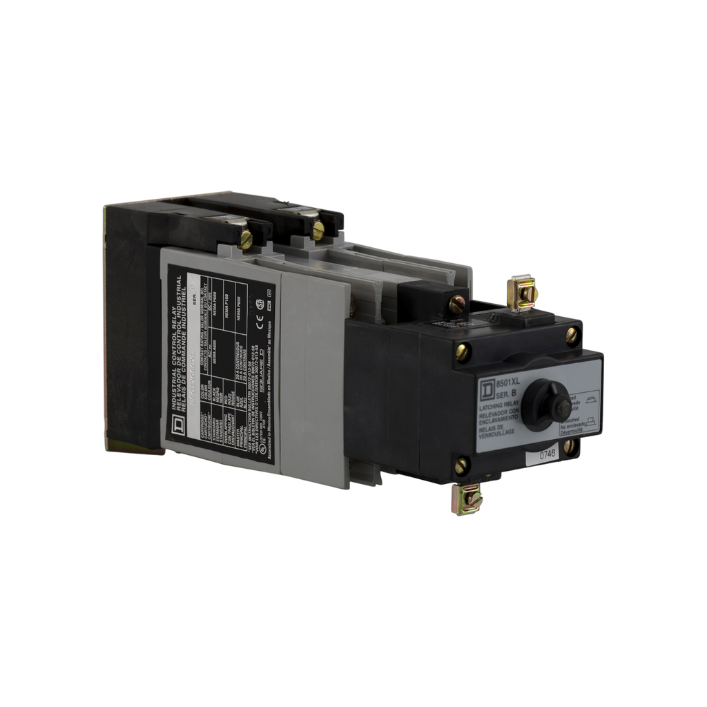 Mayer-DDS-NEMA Control Relay, Type X, latching, 10A resistive at 600 VAC, 6 normally open contacts, 110/120 VAC 50/60 Hz coil-1