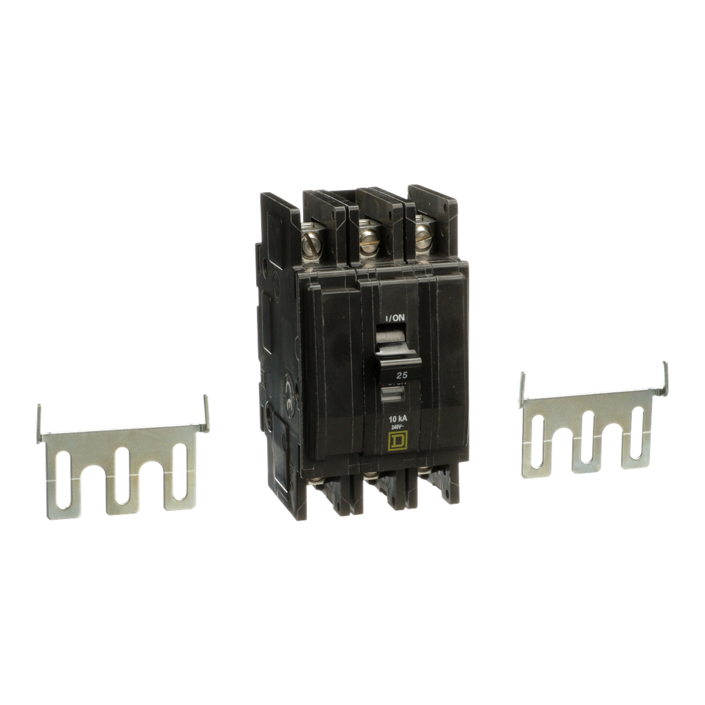 QOU325 – Mini circuit breaker, QOU, 25A, 3 pole, 240 VAC, 10kA