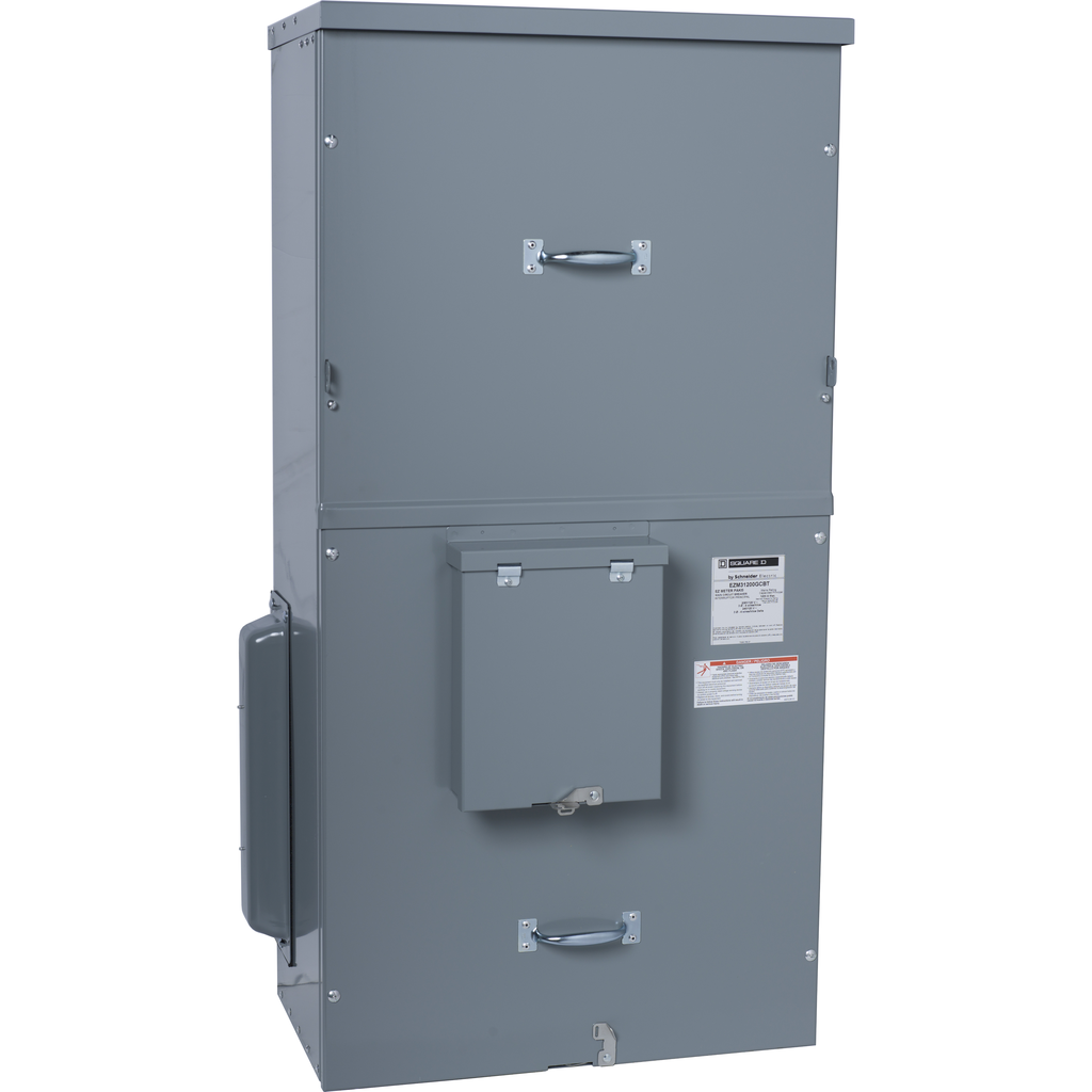 EZM31200GCBT – Main circuit breaker unit, EZ Meter-Pak, 1200A, 240VAC max, 3ph/4W, 1200A bus, 65kA, OH, Type 3R