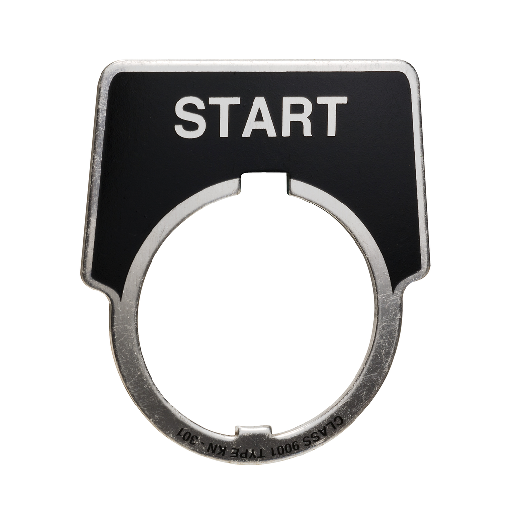 9001KN299 – Legend, Harmony 9001K, Harmony 9001SK, 30mm, aluminium, black with silver letters, 40x43mm, marking custom