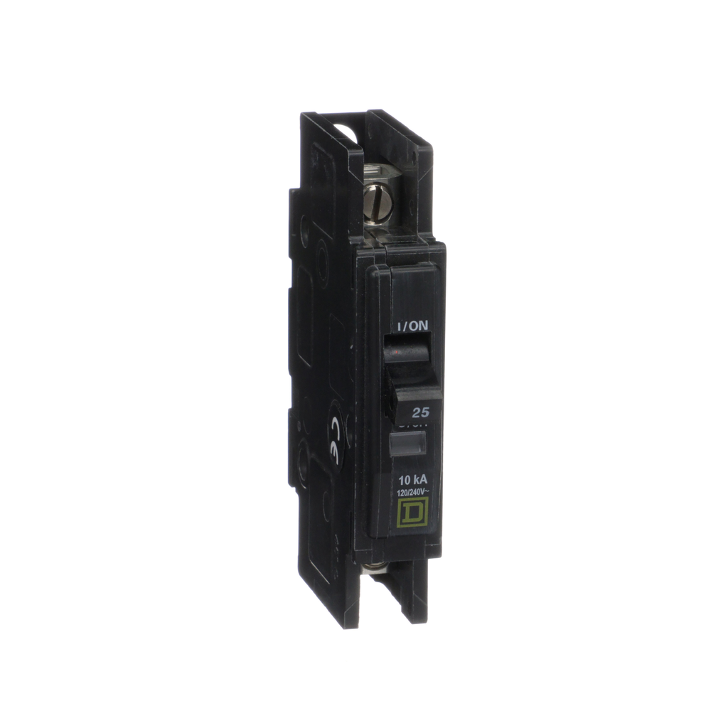 QOU125 – Mini circuit breaker, QOU, 25A, 1 pole, 120/240 VAC, 10kA
