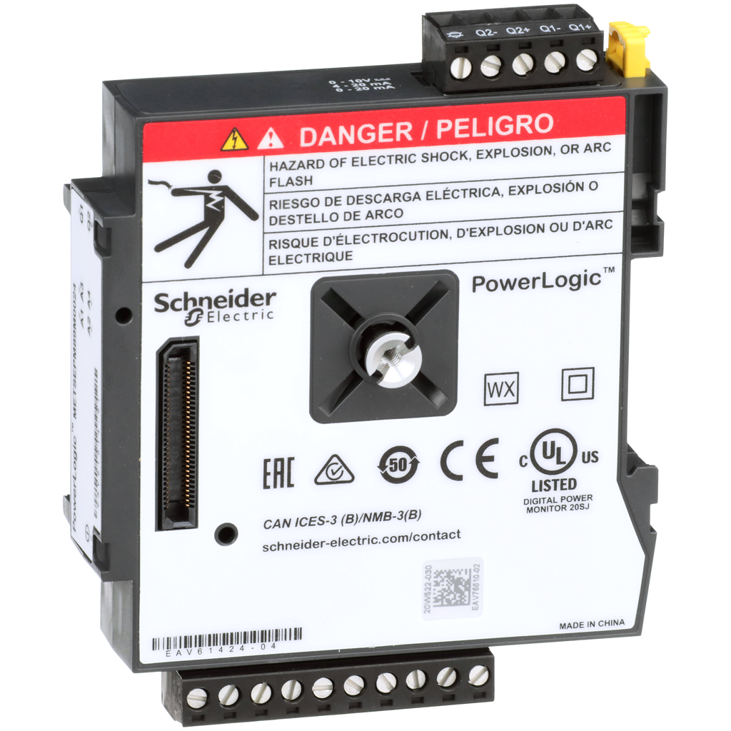 METSEPM89M0024 – PowerLogic PM8000 – I/O Module – Analogue – 4 inputs   2 outputs