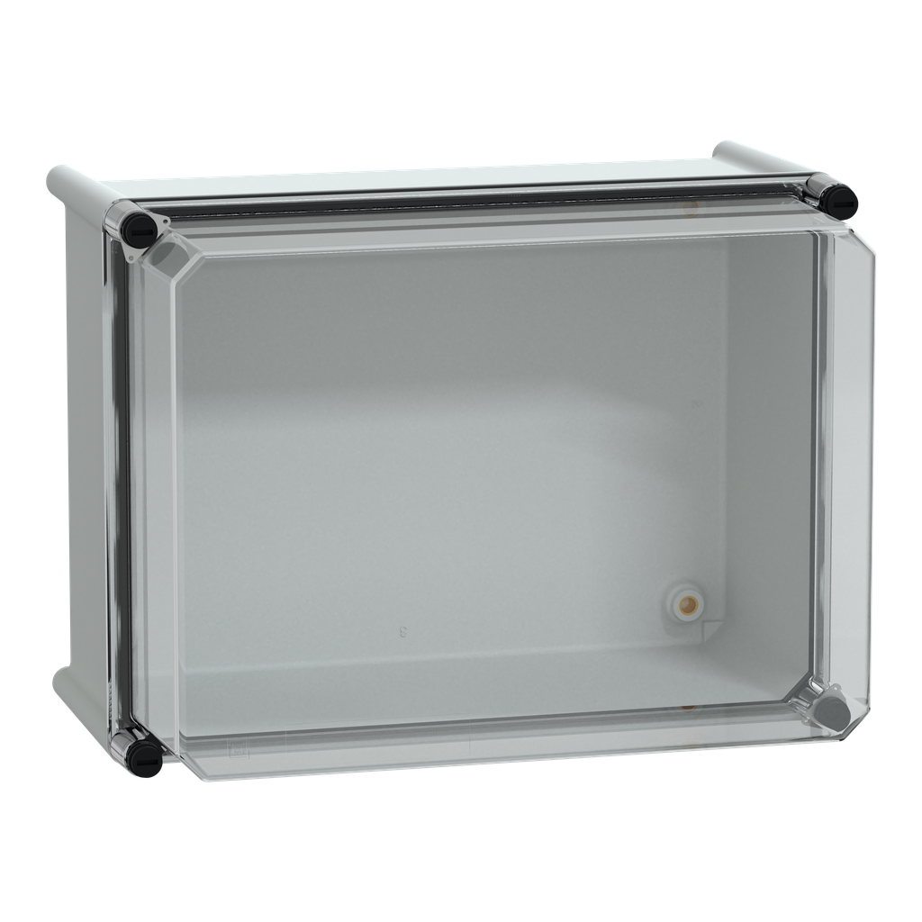 NSYPLS2736AG – PLS box, polyester rear, transparent PC cover IP66 27x36x23cm