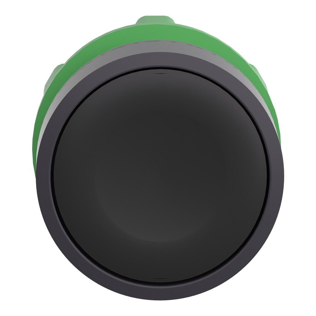 Mayer-DDS-Head for non illuminated push button, Harmony XB5, black flush, 22mm, spring return, unmarked, set of 10-2
