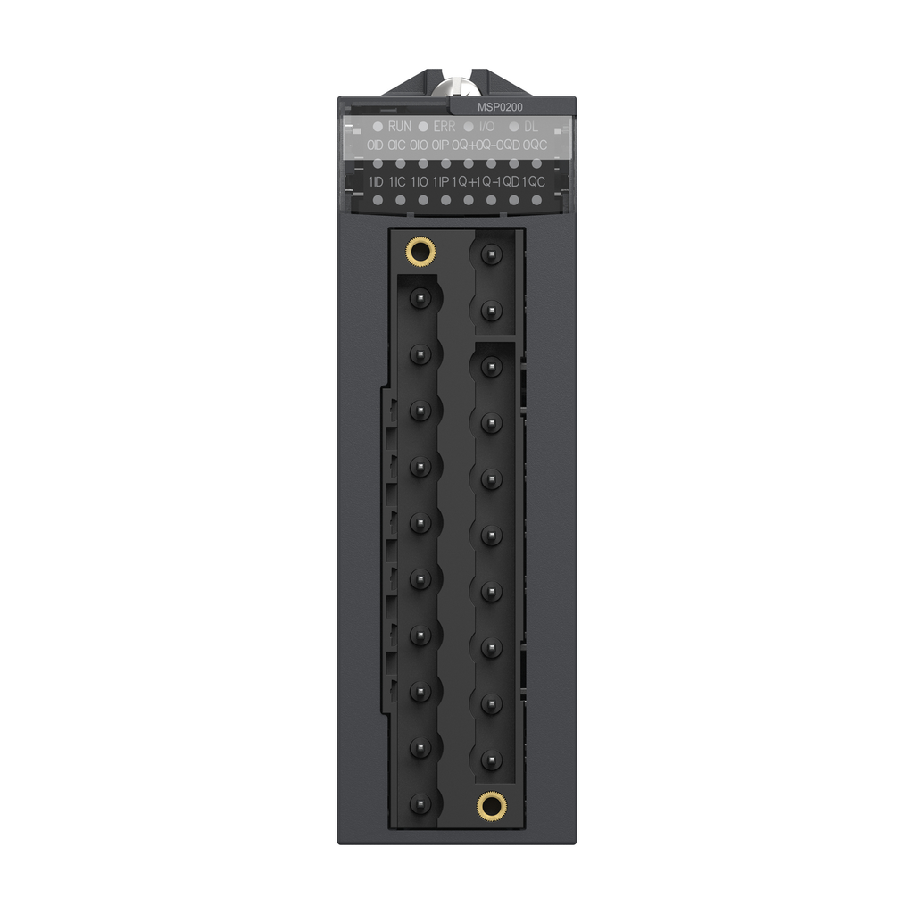 Mayer-DDS-PTO module, Modicon X80, 2 channels, 4 I, 24V DC, 4.3mA, 2 connectors, 28 pins-2