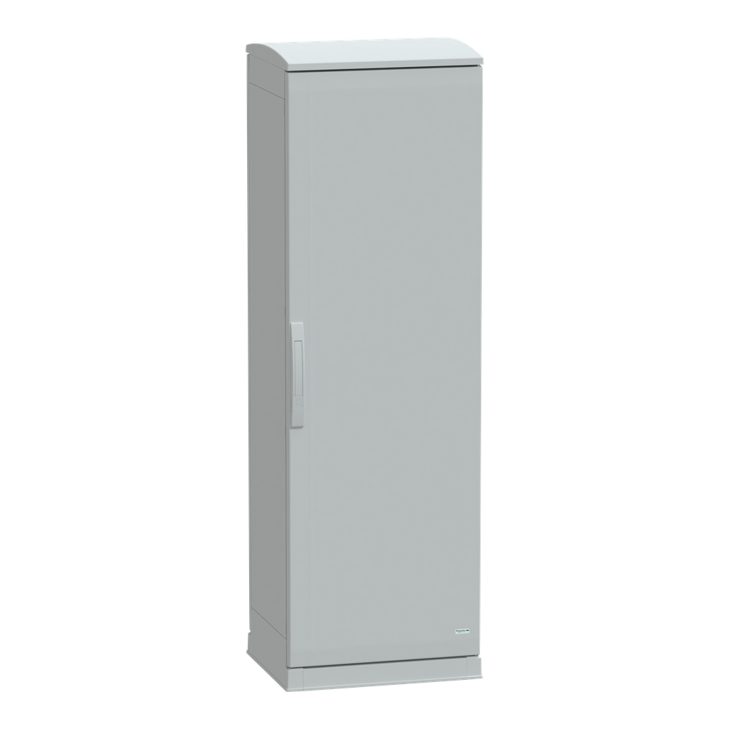 NSYPLAZT1554G – Floor standing polyester enclosure, Thalassa PLA, open bottom, ventilated canopy, 1500x500x420mm, IP44, IK10